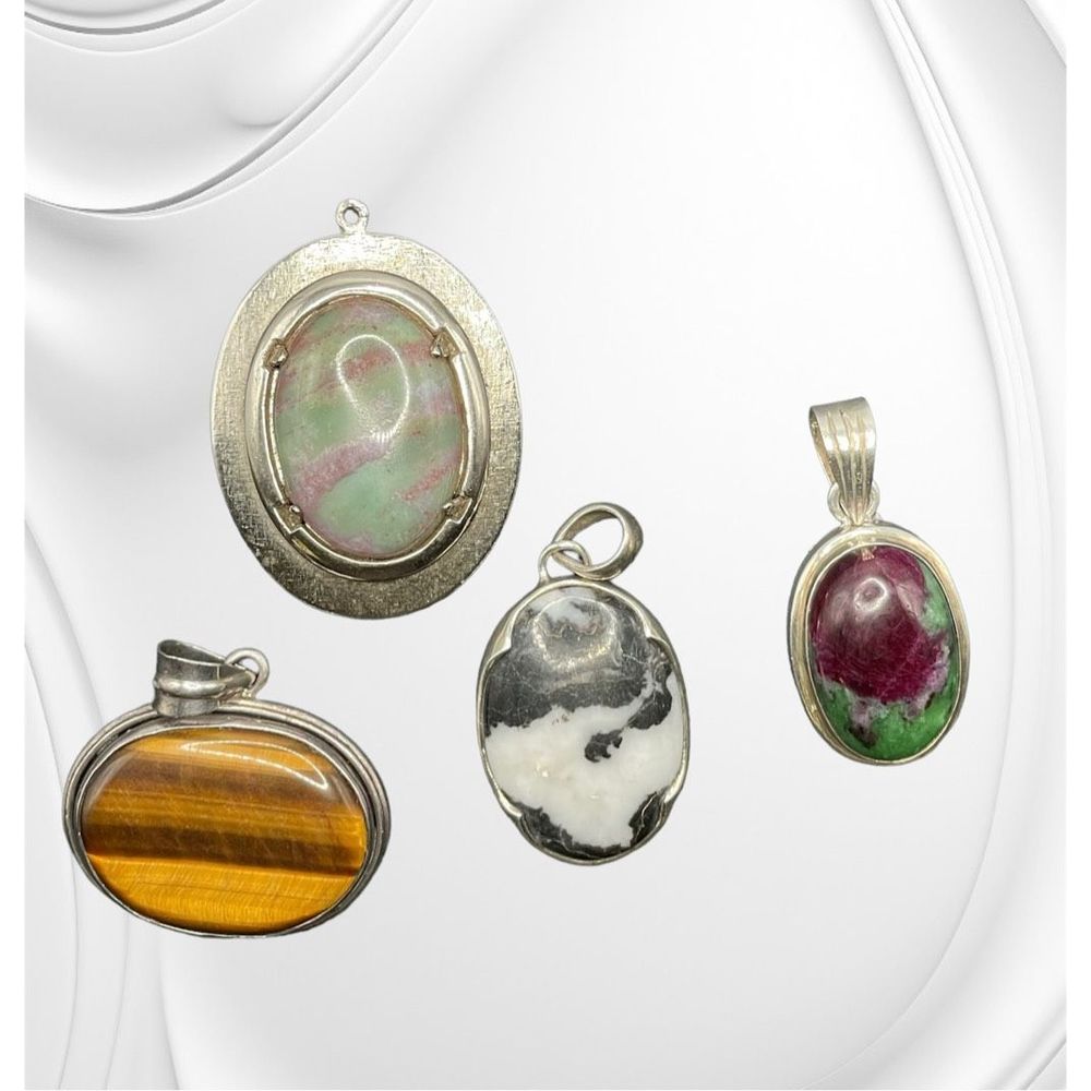 4 Sterling Silver 925 Pendants